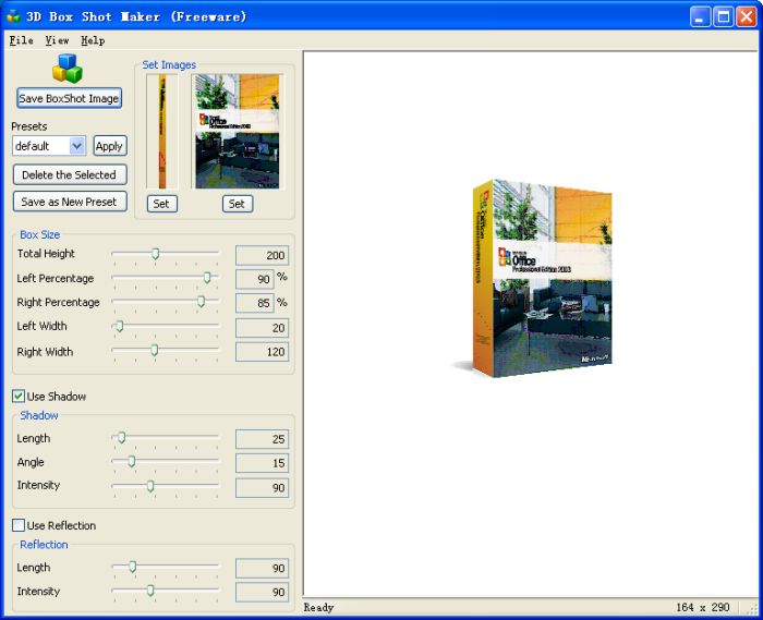 Screenshot for 3D Box Shot Maker 1.0